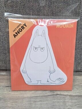 Moomin Angry Face Series Die-Cut Sticky Notes Memo Pad | New | Japan
